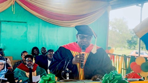 Commissioner/CEO Lighe, Sr. Urges Tubman University Students to Embrace Visionary Thinking